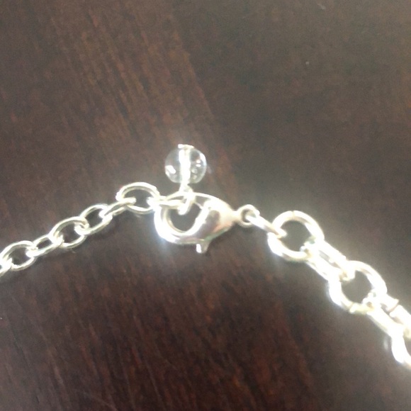 Silver choker necklace - Picture 2 of 3